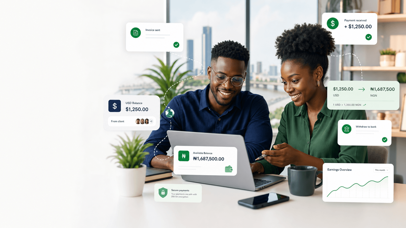 Nigerian freelancers using PathPayX to receive USD payments and withdraw in naira